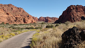utah meridionale, deserto, natura, rocce rosse, canyon di neve, deserto marrone, neve marrone