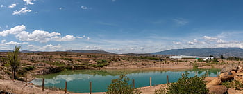 panoráma, modré studny, boyacá, krajina, zlatíčko moje, mraky, poušť, Kolumbie, moutains, modrý, Příroda