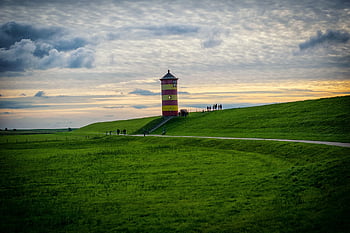 maják, pobřeží, moře, pláž, přístav, východní frisia, Severní moře, Wadden moře, Dolní Sasko, greetsiel, voda