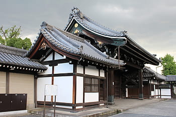 Kyoto Imperial Palace, Japonsko, architektura, budova, šedá, venkovní, město, obrázky zdarma, Žádná autorská práva, pohlednice