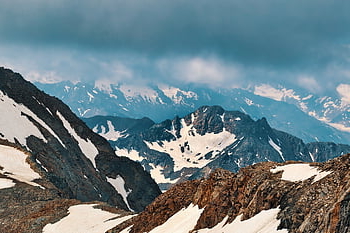 montagne, rocce, collina, natura, nebbia, nebbioso, viaggio, scenario, Austria, tirolo, tirol