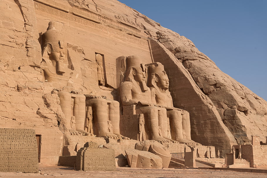 chrám, rameses ii, abu simbel, Egypt, starověké, sochy, Skála, řezba, architektura, Dějiny, památník
