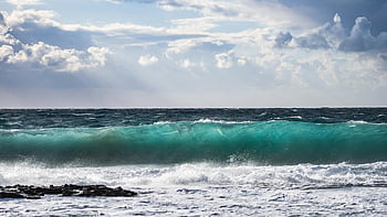 waves, beach, nature, winter, season, landscape, sky, clouds, horizon, seascape, ocean