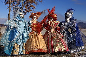carnavalul din Veneția, măști, femei, oameni, costume, misterios, mascaradă, frizură, măști venețiene, împodobită, carnaval