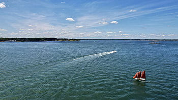 sejlads, båd, ocean, hav, kyst, sport, sejlbåd, yacht, blå, natur, vand