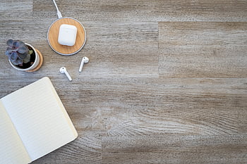 oben, Arbeitsplatz, Büro, Geschäft, freiberuflich, flach liegen, Schreibtisch, copyspace, Geräte, hölzern, Pflanze