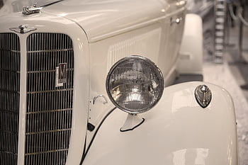 auto, vinobraní, světlomet, nárazník, automobil, vozidlo, chrom, elegantní, starý, klasický, antický