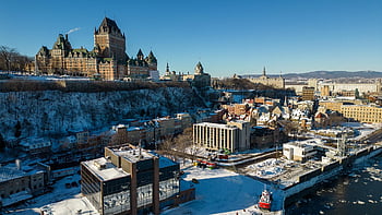 hrad, quebec city, château frontenac, staré Město, québec, zámek, Kanada