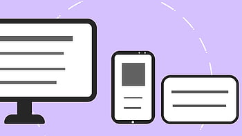 icons, smartphone, monitor, credit card, digital devices, purple background, illustration, technology, online payment, mobile device, computer screen