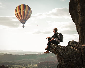 ballon, Příroda, muži, krajina, nebe, vzduch, balóny, cestovat, balon, šťastný