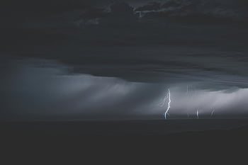 lightning, ocean, night storm, dramatic sky, glowing lightning, water, night, stormy weather, natural phenomenon, thunderstorm, lightning strike