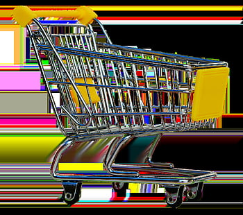 Nákupní podnik, izolovaný, osvobození, vystříhnout, nákupní košík, nakupování, supermarket, podnikání, nákupu, dekorace, spotřeba