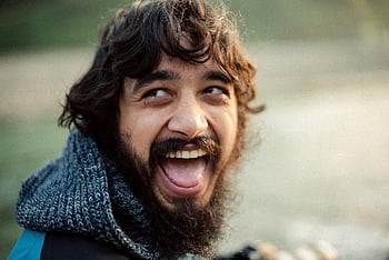 laughing, happy, man, portrait, face, laugh, joy, emotions, fun, closeup, smile