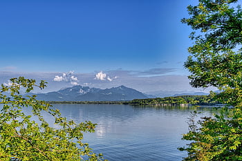 krajina, horní Bavorsko, Chiemsee, jezero, hory, Příroda, panoráma, prázdnin, rekreace, volný čas, bavaria