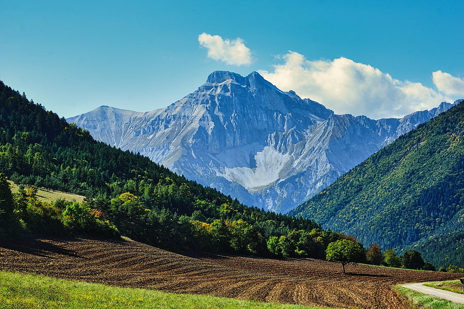 mountain, nature, landscape, sky, hiking, panorama, hiker, environment