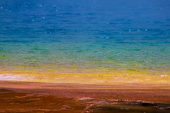 teplé jaro, geotermální, yellowstone, Příroda, voda, termální pramen, Geotermální pramen, národní park, wyoming, klidný, žlutá