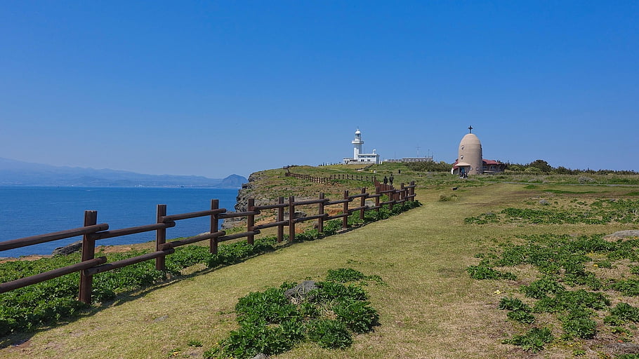 Jeju, Marado, székesegyház, vallás, sziget, kagyló, tájkép, természet