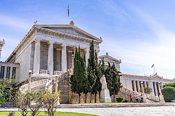 univerzita, Řecko, Athény, budova, architektura, kultura, chrám, řecký, archeologie, cestovat