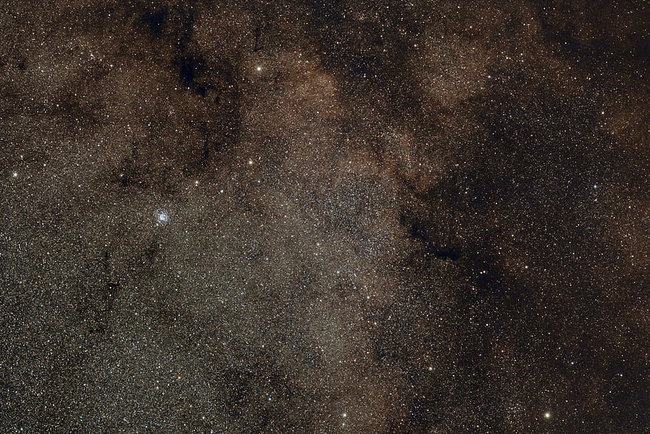 Scutum Star Cloud, mléčná dráha, letní obloha, noc, prostor, vesmír, Zobrazování širokého pole, Messier 11, hvězdokupy, temná obloha, čisté nebe