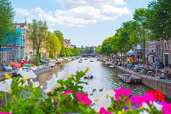amsterdam, river, city, the Netherlands, nature, landscape, netherlands