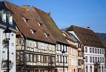 half-timbered Houses, truss, middle Ages, historic Center, architecture, historical, old