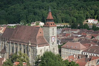 Brasov, คริสตจักรสีดำ, โรมาเนีย, สถาปัตยกรรม, สมัยกลาง, อาคาร, คริสตจักร, เก่า, นาฬิกา, หอคอย, ศาสนา