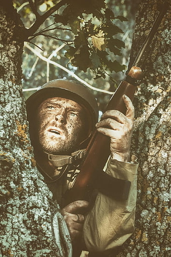 voják, válka, puška, pistole, zbraň, ww2, světová válka, 2. světová válka, americký, usa, wwii