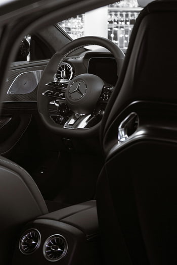 interno mercedes-benz, Interni di auto di lusso, design elegante, Caratteristiche avanzate, elegante interno, cruscotto dell'auto, volante, sedili dell'auto, veicolo di fascia alta, lusso automobilistico, Cabina automobilistica