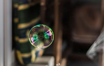 soap Bubble, bubble, reflection, float, flying, fragile, closeup
