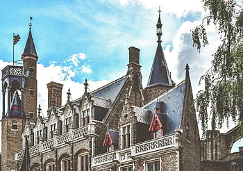 edificio viejo, torres, arquitectura, medieval, Brujas, Bélgica