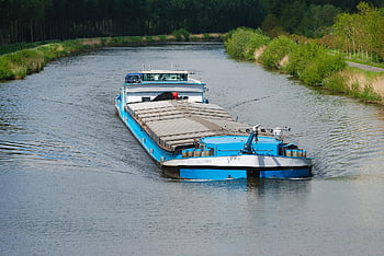 łódź, statek, naczynie, transport wodny, Naczynie płaskodenne, transport wodny śródlądowy, rzeka, ruch drogowy, barka, kapitan, szyper