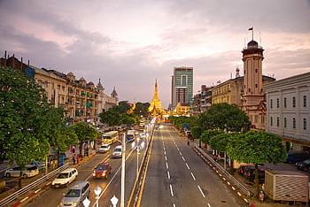 yangon, shwedagon, sulepagoda, Myanmar, Buddha, pagoda, chrám, buddhismus, barma, sule, klášter