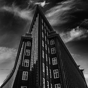 house, building, facade, architecture, hamburg, historical, germany, brick, landmark, tourist, attraction