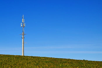 rádiový stožár, stožár, buněčný, Vysílací věž, Rádiová technologie, anténa, modrý, anténní stožár, buněčná anténa