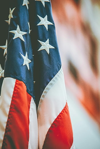 bandiera americana, stelle e strisce, patriottismo, la libertà, avvicinamento, dettagliato, bandiera USA, simbolo nazionale, rosso bianco blu, Patriottismo americano