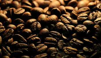 caffè, fagioli, arrostito, cibo, bere, caffeina, semi, buio, avvicinamento