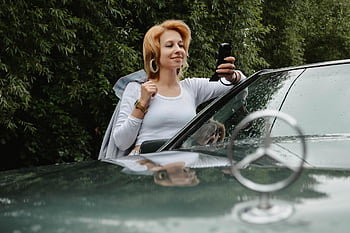 Mercedes, Frau, Autotapeten, retro, Jahrgang, 90er Jahre, Auto, klassisch, Design, Symbol Mercedes, Emblem