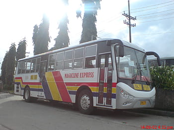 autobus, Magicline Express, PBPA, Asociace fotografů filipínských autobusů, přeprava, vozidlo, silnice, venkovní, cestovat, veřejná doprava, společnost