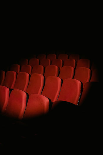 sièges rouges vides, cinéma, atmosphère sombre, atmosphère de mauvaise humeur, Rangées de sièges, sièges de cinéma, sièges au cinéma rouge, cinéma vide, cinéma sombre, sièges de théâtre, sièges de théâtre rouge