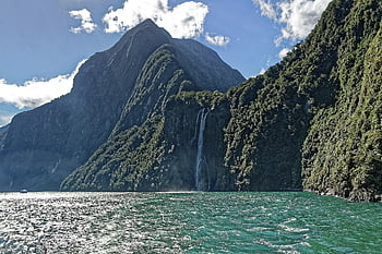 Nový Zéland, zvuk milford, fjord, voda, hory, národní park fiordland, fjordland, národní park, Příroda, krajina, jižní ostrov