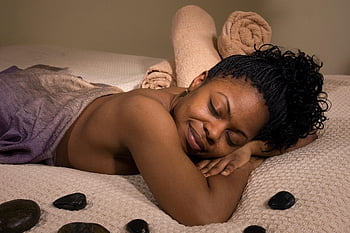 lázně, relaxace, relaxovat, masáž, wellness, Afro-Američan, Černá žena, léčba, terapie, tělo, rozjímání