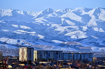 mountains, winter, offspring, bishkek, nature, middle Asia, kyrgyzstan, city, winter Landscape