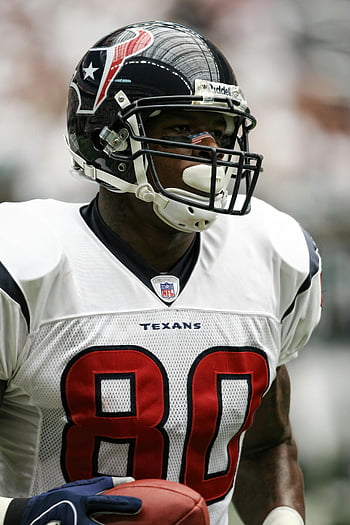football player, white jersey, number 80, close-up, American football, game action, determination, Texans, NFL, sports, helmet