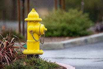fire, hydrant, safety, yellow, protection, metal, emergency, equipment, water, city, street