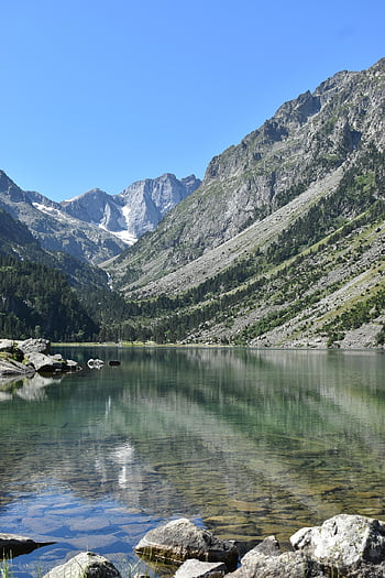 Berg, Pyrenäen, Natur, See, Tal, Frankreich, Landschaft