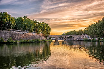 Řím, tiber, Vatikán, řeka, architektura, Evropa, roma, cestovní ruch, slavný, Příroda, italština