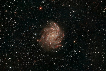 NGC 6946, spirální galaxie, Teleskopová fotografie, hvězd, rozlehlost prostoru, Kosmický obraz, Astronomická fotografie, hluboký vesmír, nebeský objekt, zachycení galaxie, noční obloha