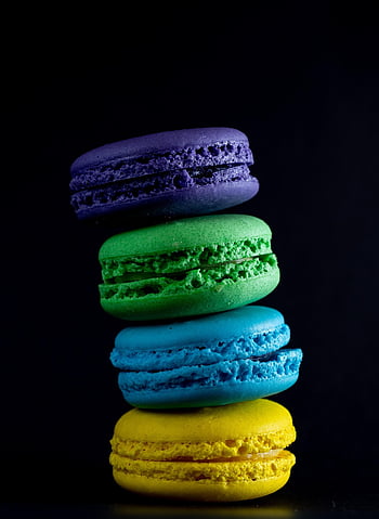 macarons, cukroví, cookies, sušenky, sladkost, okusovat, dezert, pečivo, jídlo, francouzština, francouzské macarons
