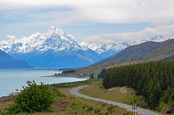 nature, lake, travel, exploration, adventure, road, outdoors, aoraki Mount Cook, mountain, valley, scenic Road
