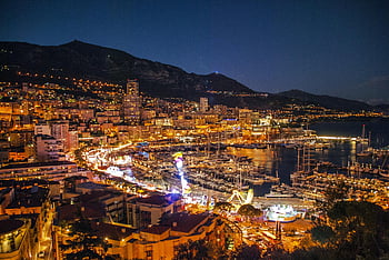 coast, city, night, monaco, cannes, france, travel Photography, nice, saint Tropez, south France, marina